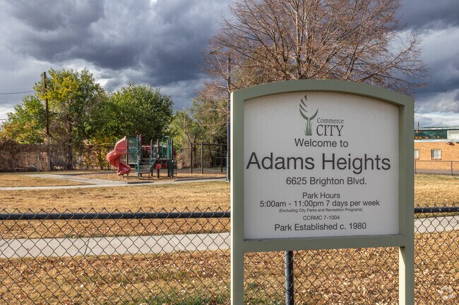 Feel like a kid again at Adams Heights Park in Commerce City.
