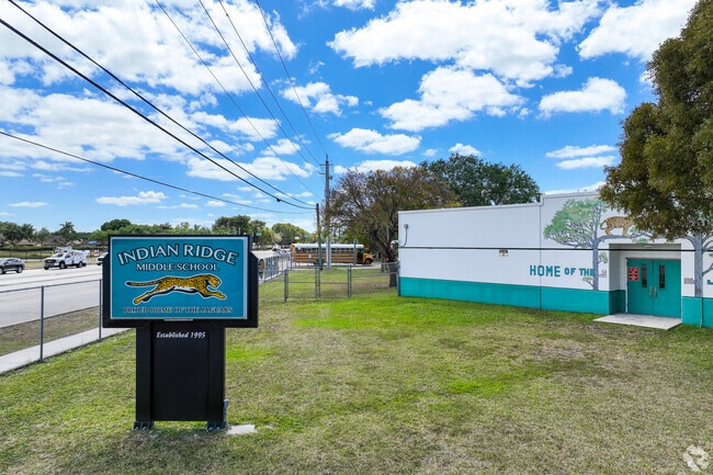 The Indian Ridge Middle School is just a couple minutes from Westridge.