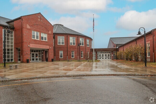 Ipswich Middle School is located on the same property as the High School.