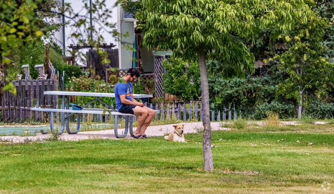 Sit and rest among the quiet vistas of Foothills Green.