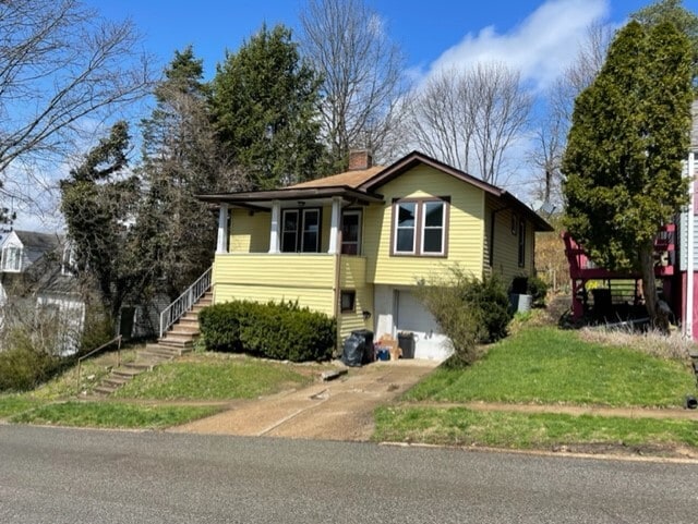 Front of home. Notice the porch