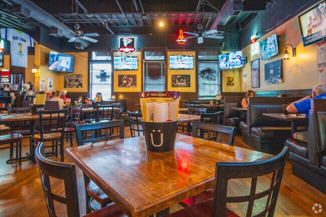 Hooligans Tavern is a family friendly restaurant that offers delicious food and drink for those dining in together or alone.