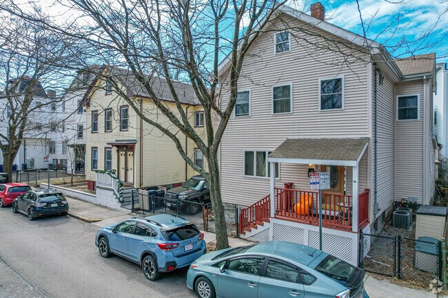 Rows of multifamily homes line the streets in The Port neighborhood.