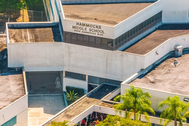 The name sake Hammocks Middle School has an overall score of B on Niche.