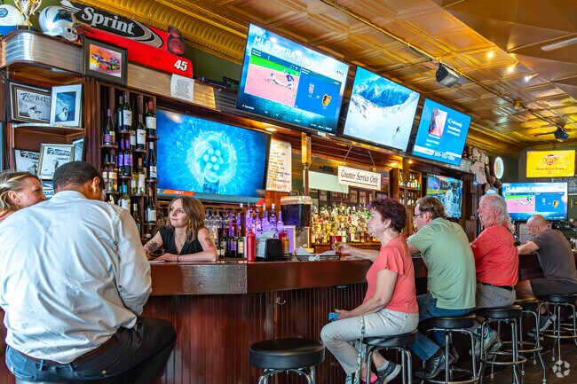 Fisher Park residents can be found at Fisher's Grille, a local sports bar that serves hot dogs.