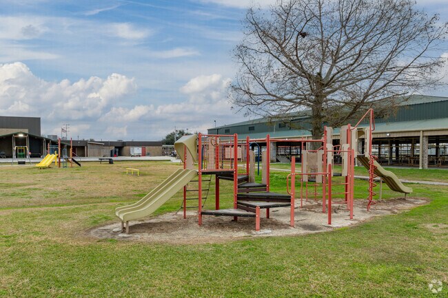 The Larose Regional Park and Civic Center has a playground for families to enjoy.