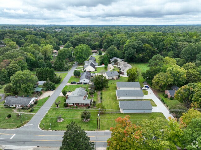 Fall colors are beginning to show on the trees of this Peace Haven neighborhood.