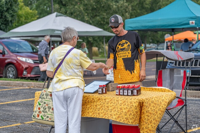 Residents love buying from local vendors at the Pekin Farmers Market.
