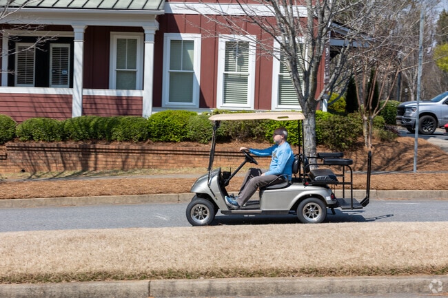 Getting around by golf cart is very common in Milton, GA.