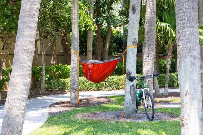 Relax outdoors in the hammock at Colee Hammock Park in Fort Lauderdale, Florida.