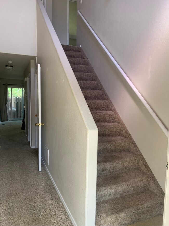 Hall to living area & stairs