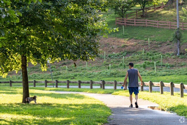 Azalea Park offers plenty of athletic options, including access to the Rivanna Trail System.