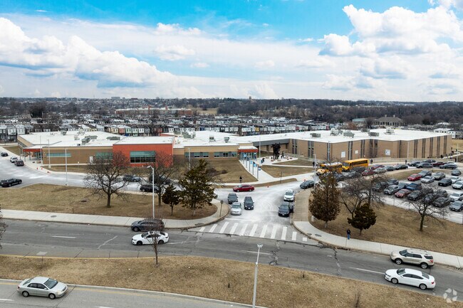 Sharp-Leadenhall Elementary School has a C- rating from Niche.