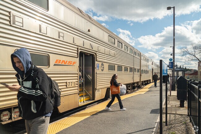 Downtown Aurora's Train station is only minutes from the Light Of The Community neighborhood.