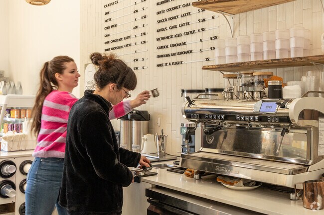 Check out the local coffee and relaxed vibe at Laurannae Baking Co in downtown Broken Arrow.