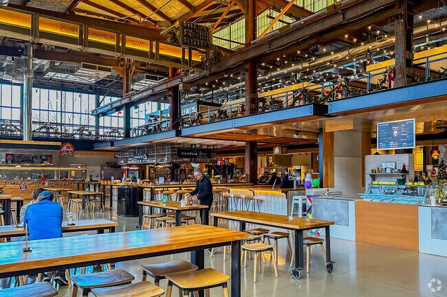 The food court at Union Street Market has the perfect energy to boost you up.