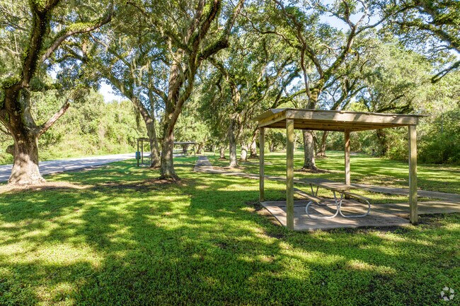 Enjoy a picnic at the roadside park at Justin Hurst Wildlife Management Area.