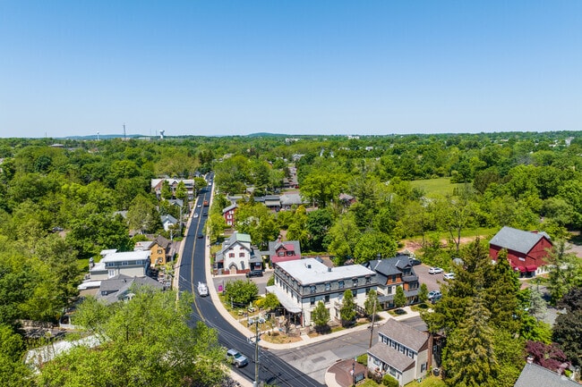 Skippack Pike runs through the bustling downtown area of Skippack.