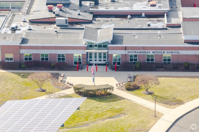 Rochambeau Middle School at 100 Peter Road in Southbury, CT.