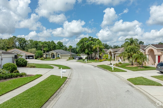 Well-kept lawns and quiet streets give Lexington Oaks its inviting suburban charm.