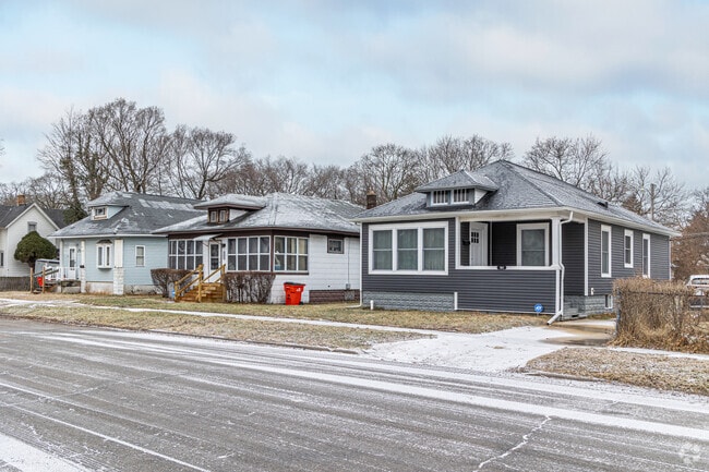 Bungalow-style homes are plentiful in Benton Harbor, Michigan.