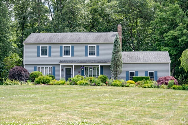 Large lawns can be found on many of the back-road homes in Oxford.