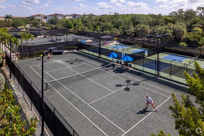 Talis Park has several clay tennis Courts with resident tennis pros who give lessons.