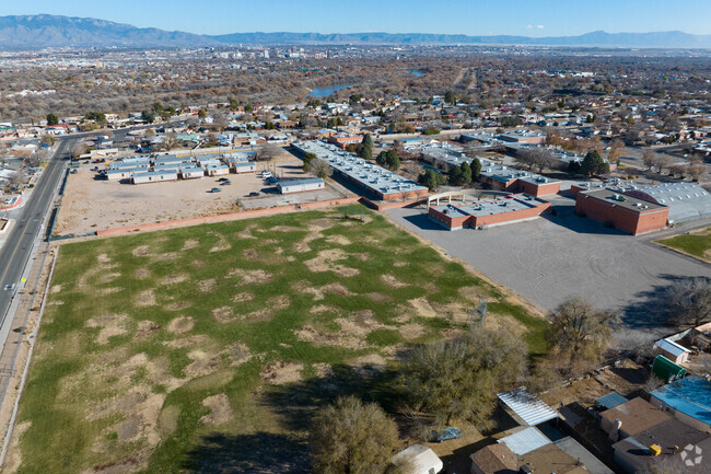 Grass field John Adams Middle School.
