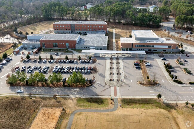 Abbotts Creek Elementary is located in Raleigh, NC across from Durant Nature Park.
