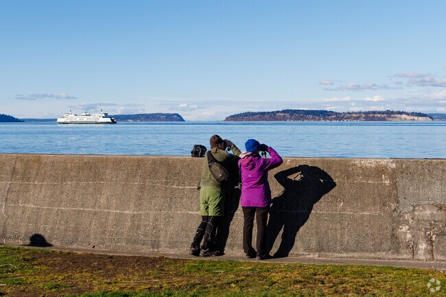 Old Town Mukilteo provides stunning views for whale watching.