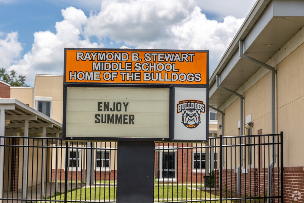 Raymond B. Stewart Middle School in Zephyrhills, FL serves students in grades 6 through 8.