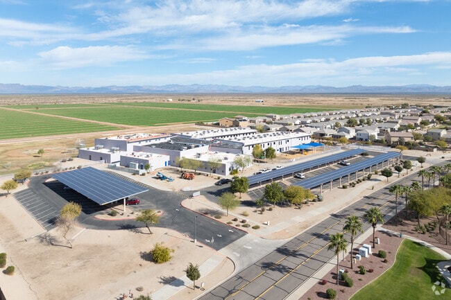 Magma Ranch School in Florence includes plenty of parking for faculty and visitors.
