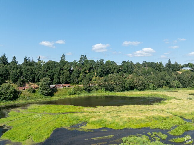 The Burnt Bridge Creek and trail runs through the heart of the Northwest Vancouver neighborhood and city of Felida