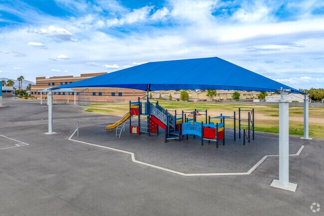 The playground of Wing and Lilly Fong Elementary School is a fun place for kids to play.
