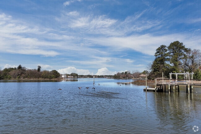 Living on the banks of the Lafayette River, many Estabrook residents enjoy fishing.