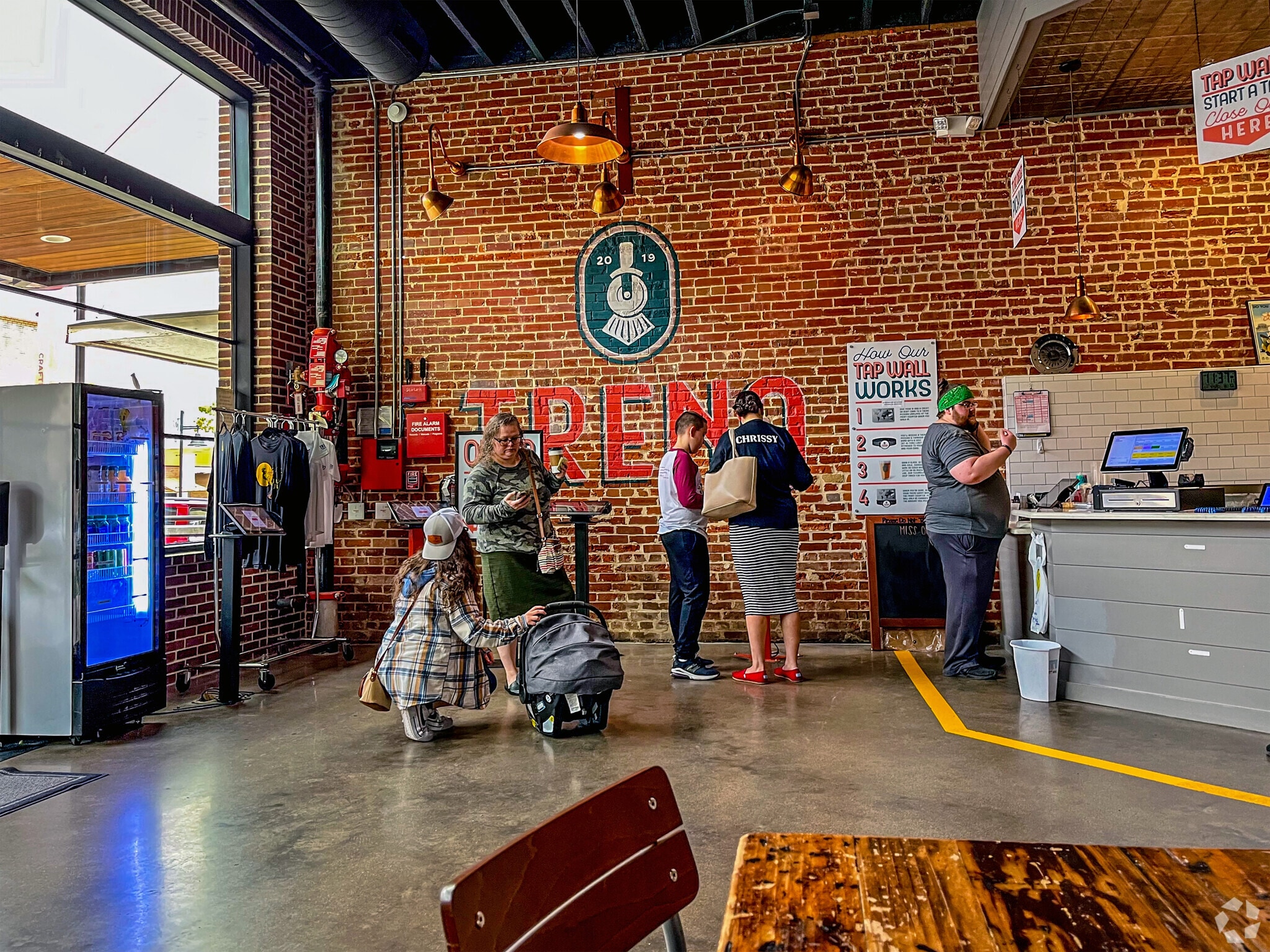 Delicious artisan pizza served at Treno Pizzeria & Tap Room in downtown Temple, TX.