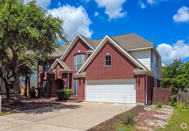 Spacious red-brick homes dot residential streets in Harris Branch.