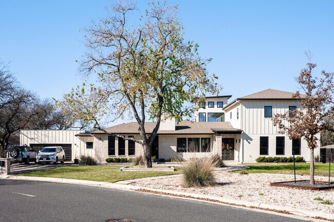 Some areas of Angus Ranch have modern ranch-style architecture.