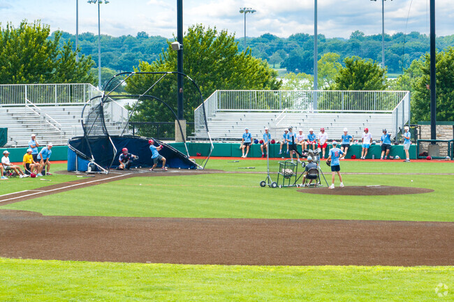 Enjoy a game of baseball in East End at Bettis Sports Complex.