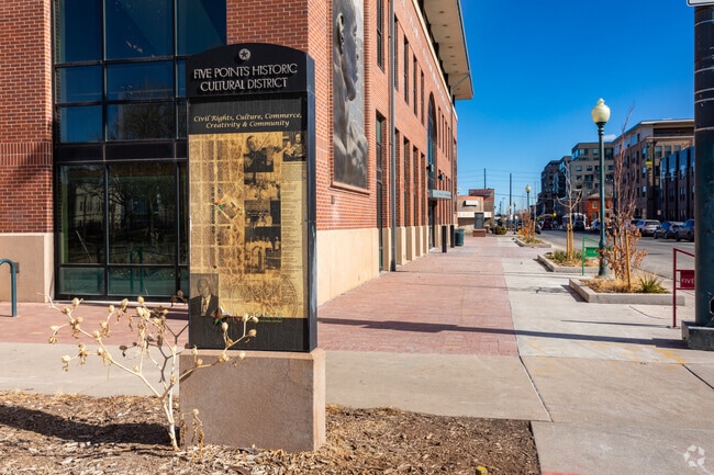 The Blair Caldwell African American Research Library is located in the Five Points neighborhood.