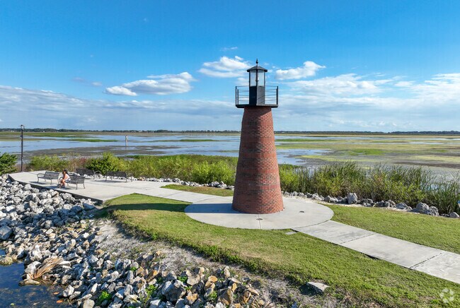 The iconic Lighthouse overlooks Lake Toho in Kissimmee, FL.