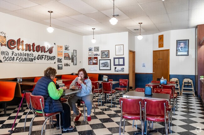 Enjoy an ice cream cone at Clinton's Soda Fountain in downtown Independence.