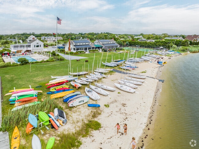 Enjoy the beach and water activities at Westhampton Yacht Club.