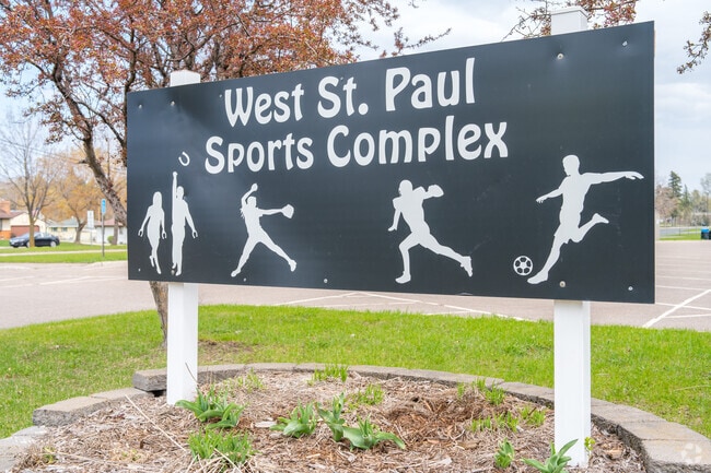 West St paul Sports Complex has activity fields and a playground.