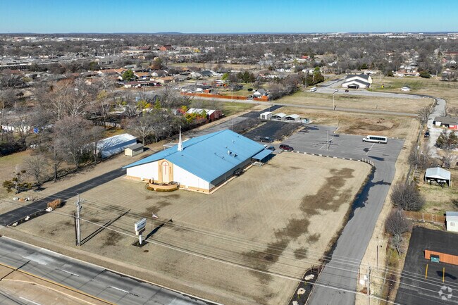 New Heights Baptist Academy and New Heights Baptist Church sit on multiple acres in East Tulsa.