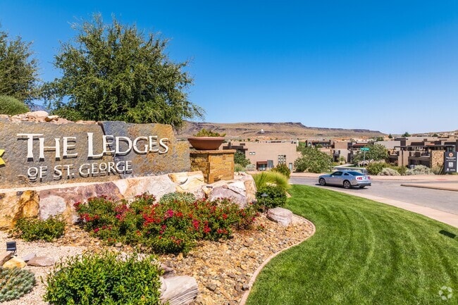 The Ledges of Saint George is a private golf community with resort-like features.