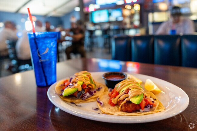 The fish tacos at Tony's Fire Grill are a must try.