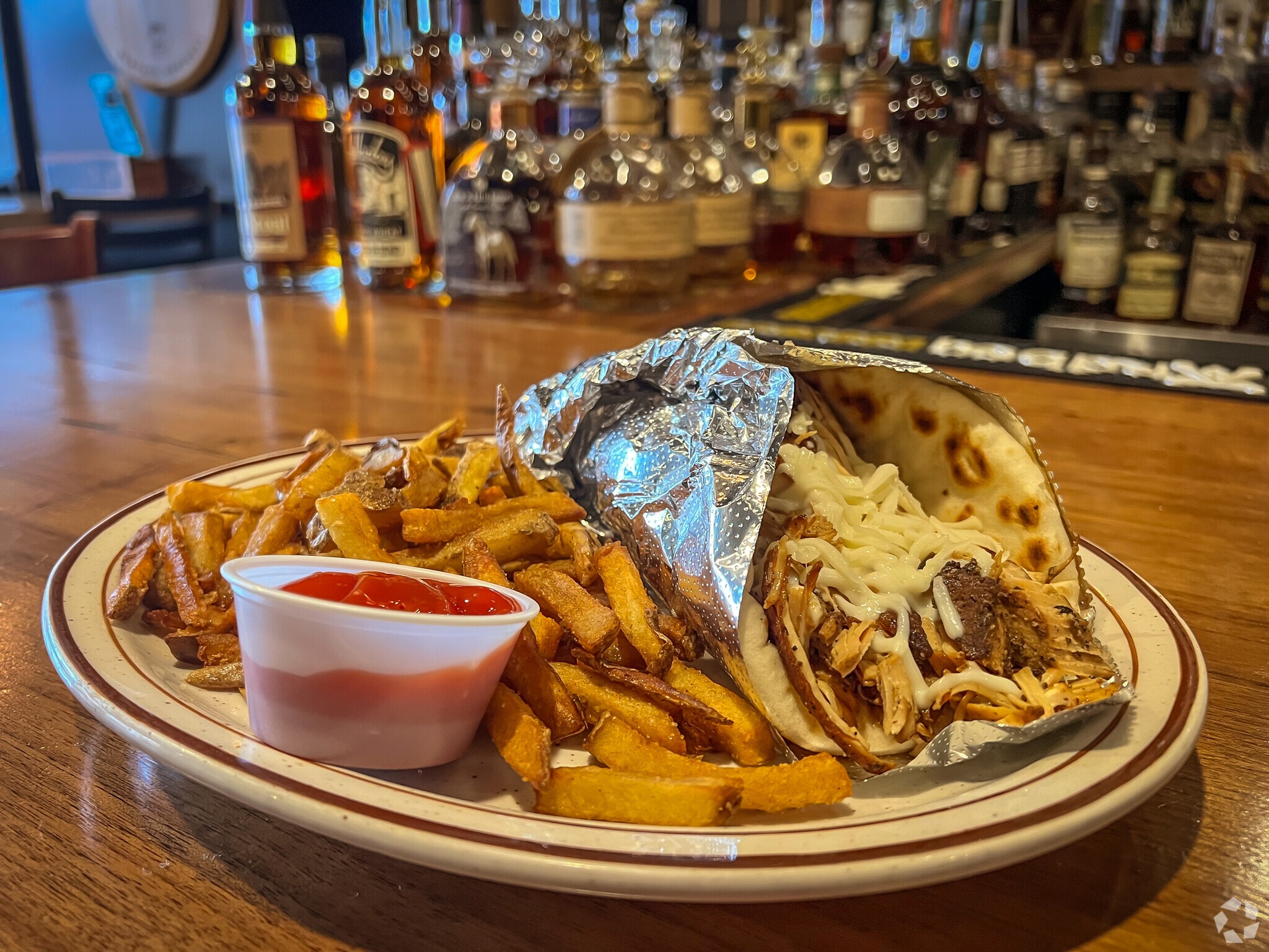 A gyro from Opa's Tavern & Grill in Troy.