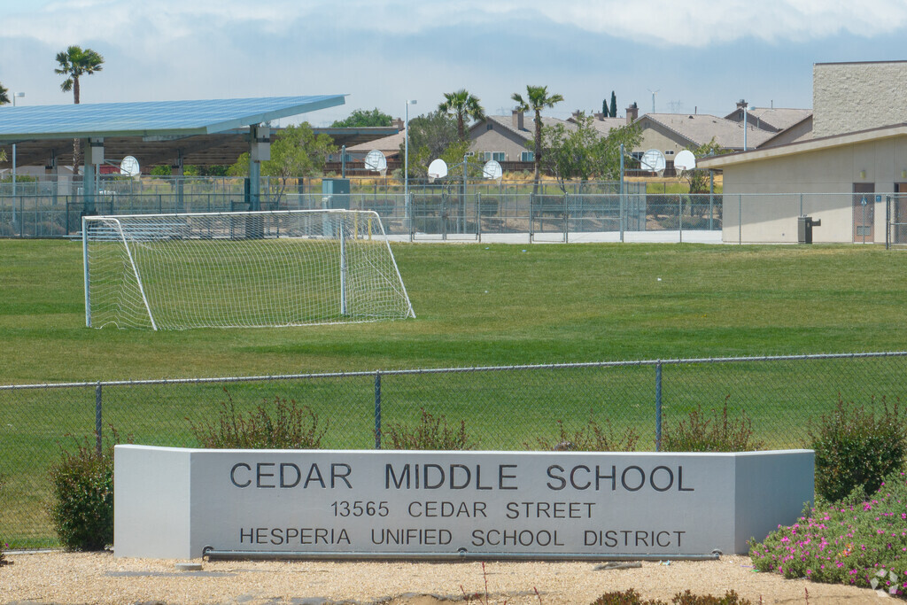 Cedar Middle School is located in Hesperia, California and serves kids grades 7-8.