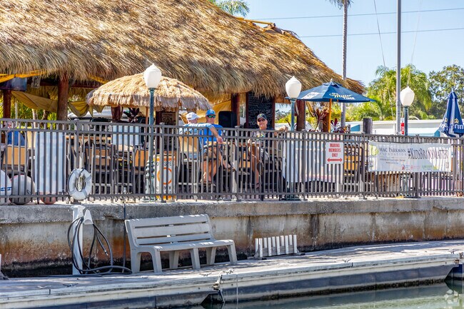 Kicking back with a cold drink watching the marina life go by is the way to live in Bay Pines.